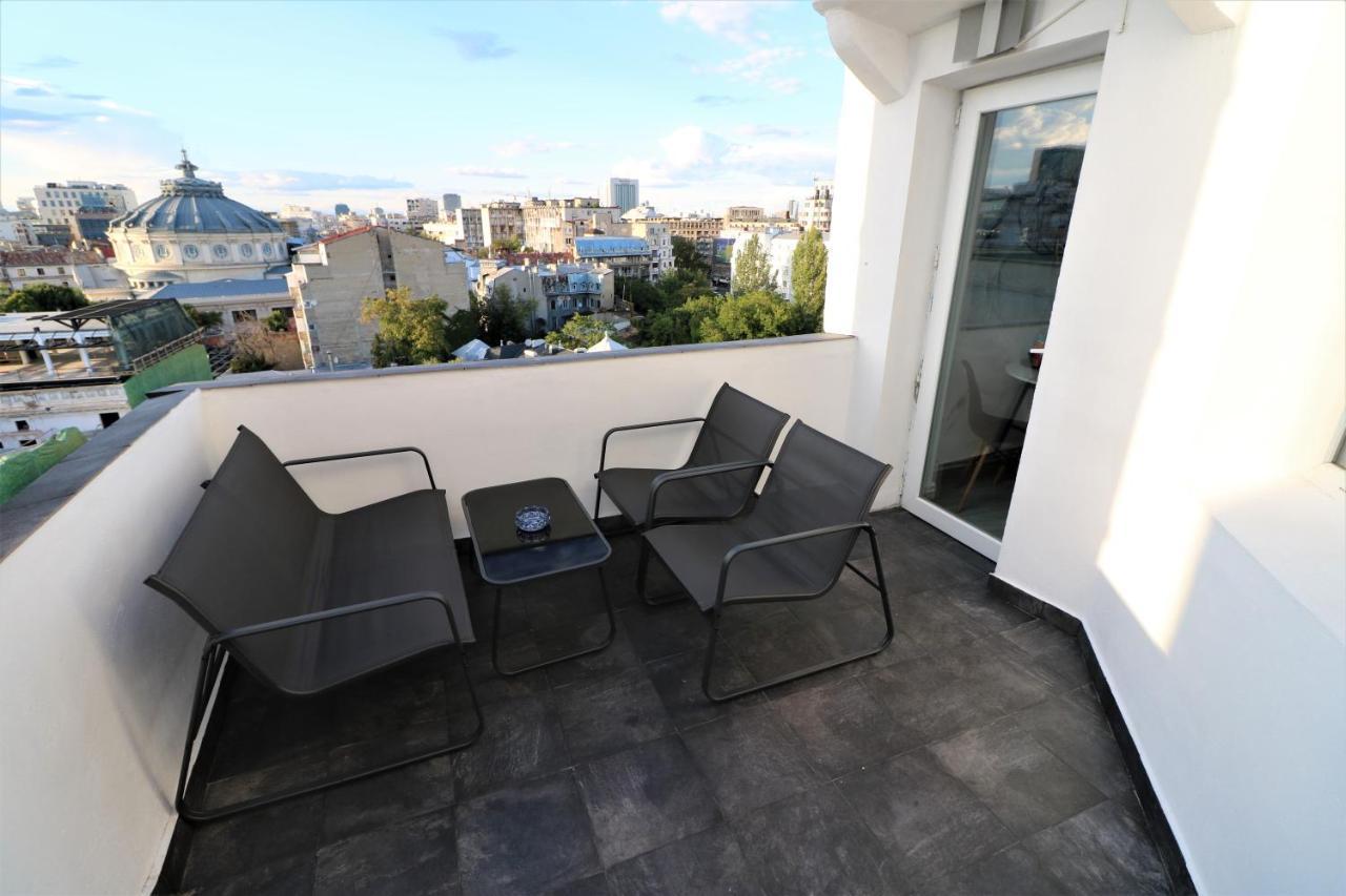 Athenee Palace Apartment - Panoramic View Terrace & Balcony - Free Minibar Bükreş Dış mekan fotoğraf