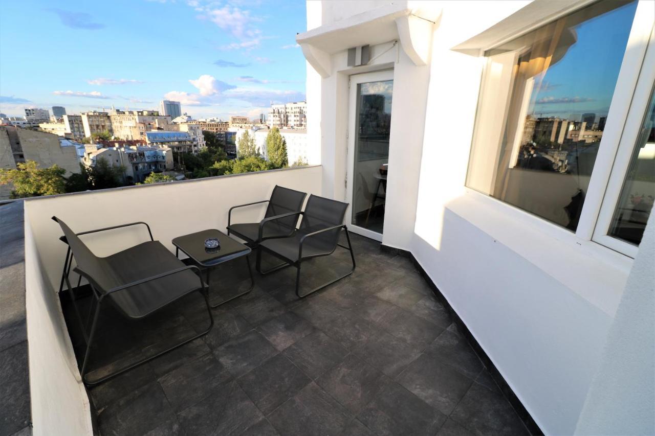 Athenee Palace Apartment - Panoramic View Terrace & Balcony - Free Minibar Bükreş Dış mekan fotoğraf